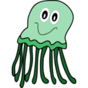 download Purple Jellyfish clipart image with 180 hue color