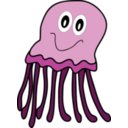 download Purple Jellyfish clipart image with 0 hue color