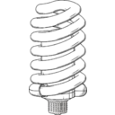 download Flourescent Bulb clipart image with 180 hue color