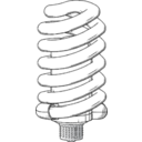 download Flourescent Bulb clipart image with 0 hue color