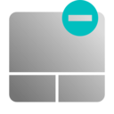 download Touchpad Disable Icon clipart image with 180 hue color