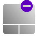 download Touchpad Disable Icon clipart image with 270 hue color