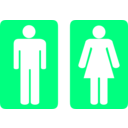 download Toilet Signs clipart image with 270 hue color