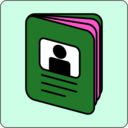 download Passport Icon clipart image with 270 hue color