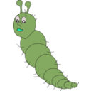 download Purple Worm clipart image with 180 hue color