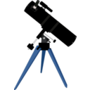 download Reflector Telescope clipart image with 180 hue color