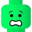 download Lego Smiley Scared clipart image with 90 hue color