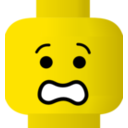 download Lego Smiley Scared clipart image with 0 hue color