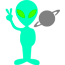download Tobyaxis The Alien clipart image with 45 hue color