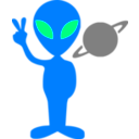 download Tobyaxis The Alien clipart image with 90 hue color