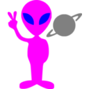 download Tobyaxis The Alien clipart image with 180 hue color