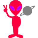 download Tobyaxis The Alien clipart image with 225 hue color