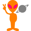download Tobyaxis The Alien clipart image with 270 hue color