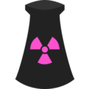 download Nuclear Power Plant Icon Symbol 3 clipart image with 270 hue color