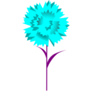 download Carnation clipart image with 180 hue color