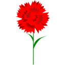 download Carnation clipart image with 0 hue color