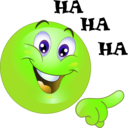 download Laughting Smiley Emoticon clipart image with 45 hue color