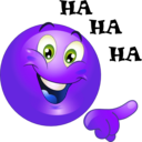 download Laughting Smiley Emoticon clipart image with 225 hue color