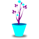 download Flower Pot clipart image with 180 hue color