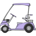 download Golf Cart clipart image with 45 hue color