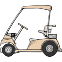 download Golf Cart clipart image with 180 hue color