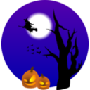 download Halloween Scene clipart image with 0 hue color