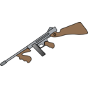 download Tommy Gun clipart image with 0 hue color
