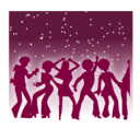 download Disco Dancers clipart image with 90 hue color