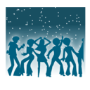 download Disco Dancers clipart image with 315 hue color