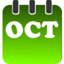 download October clipart image with 90 hue color