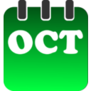 download October clipart image with 135 hue color
