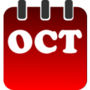 download October clipart image with 0 hue color