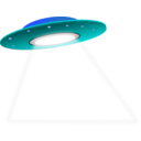 download Ufo clipart image with 180 hue color