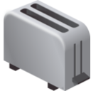 download Isometric Toaster clipart image with 135 hue color