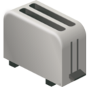 download Isometric Toaster clipart image with 315 hue color