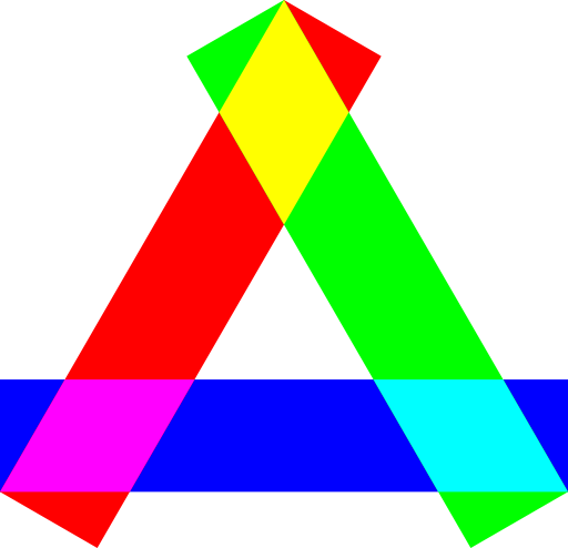 Rgb Long Rectangles Triangle