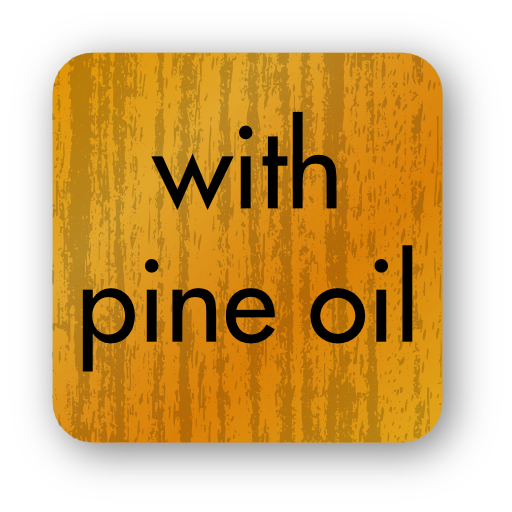 With Pine Oil Sticker
