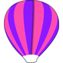 download Hot Air Balloon Work In Progress clipart image with 270 hue color