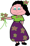 Smiley Woman Flower