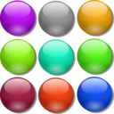 download Game Marbles Simple Dots clipart image with 45 hue color