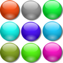 download Game Marbles Simple Dots clipart image with 135 hue color