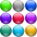 download Game Marbles Simple Dots clipart image with 225 hue color