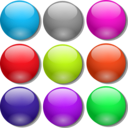 download Game Marbles Simple Dots clipart image with 315 hue color