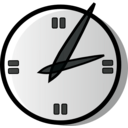 download Analog Clock clipart image with 180 hue color