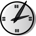 download Analog Clock clipart image with 225 hue color