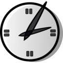 download Analog Clock clipart image with 270 hue color