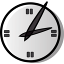 download Analog Clock clipart image with 315 hue color