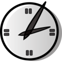 download Analog Clock clipart image with 0 hue color