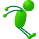download Stickman clipart image with 270 hue color