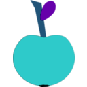 download Apple5 clipart image with 180 hue color